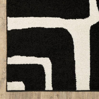Oriental Weavers Quinn  Black Ivory Modern
