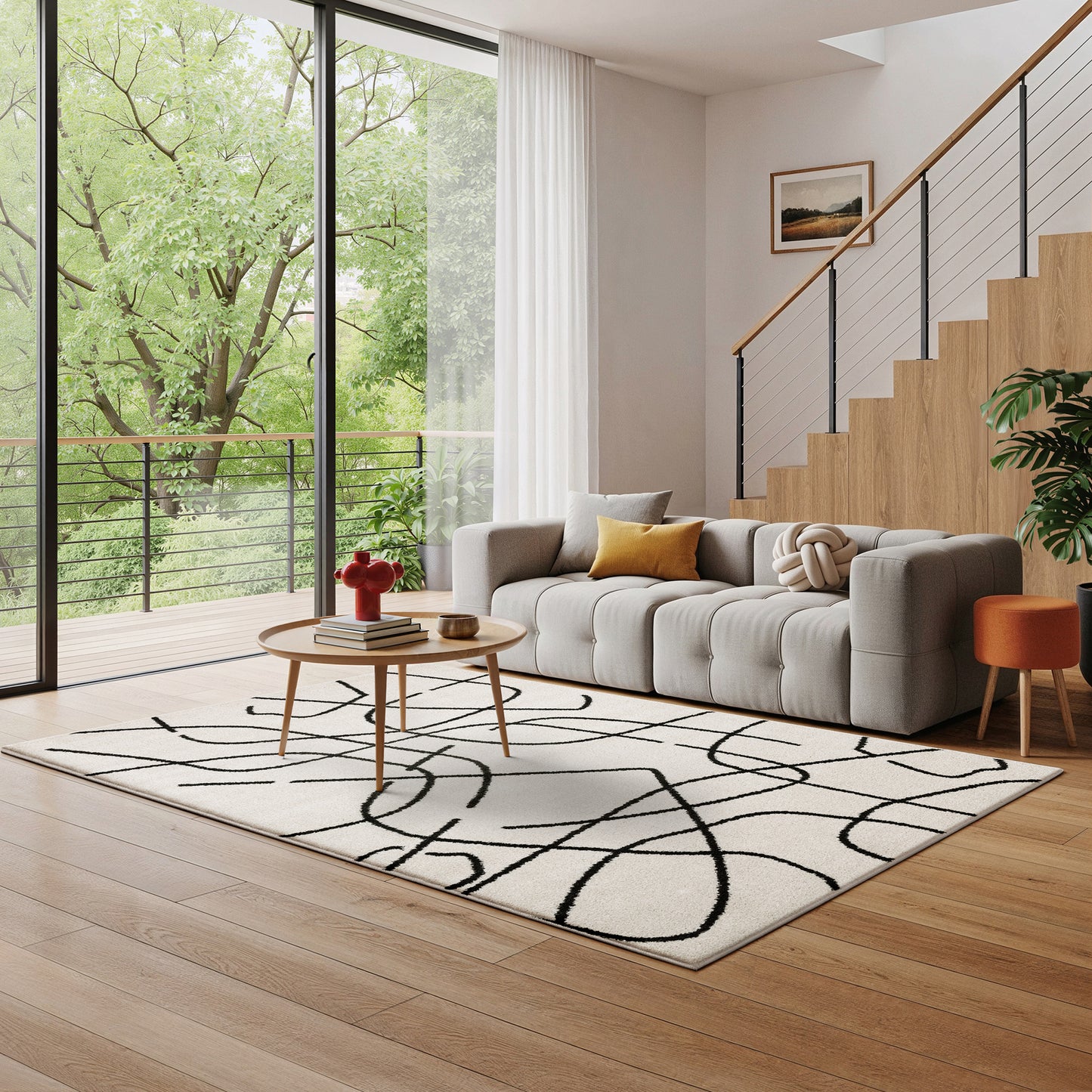 Oriental Weavers Quinn  Beige Black Modern