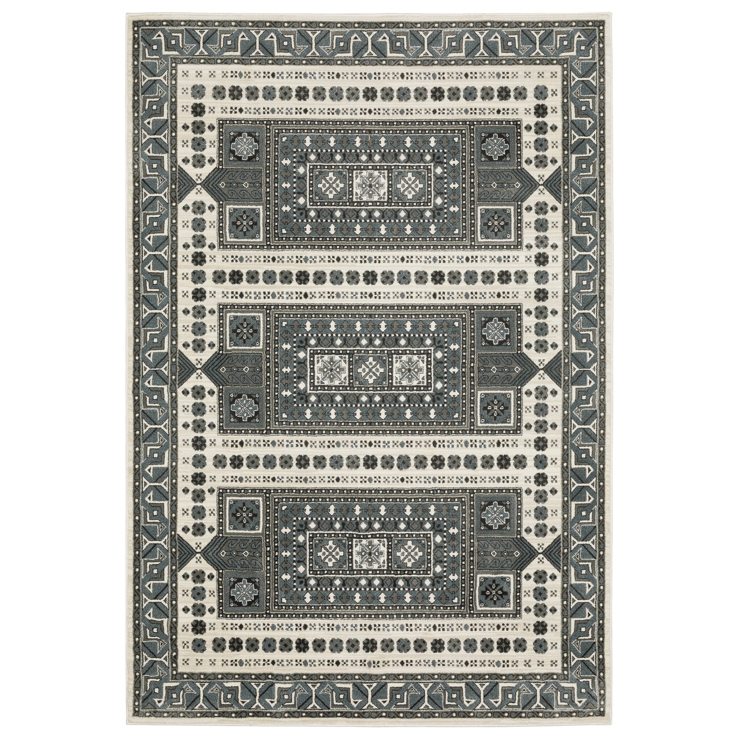 Oriental Weavers Raylan  Grey Blue Global