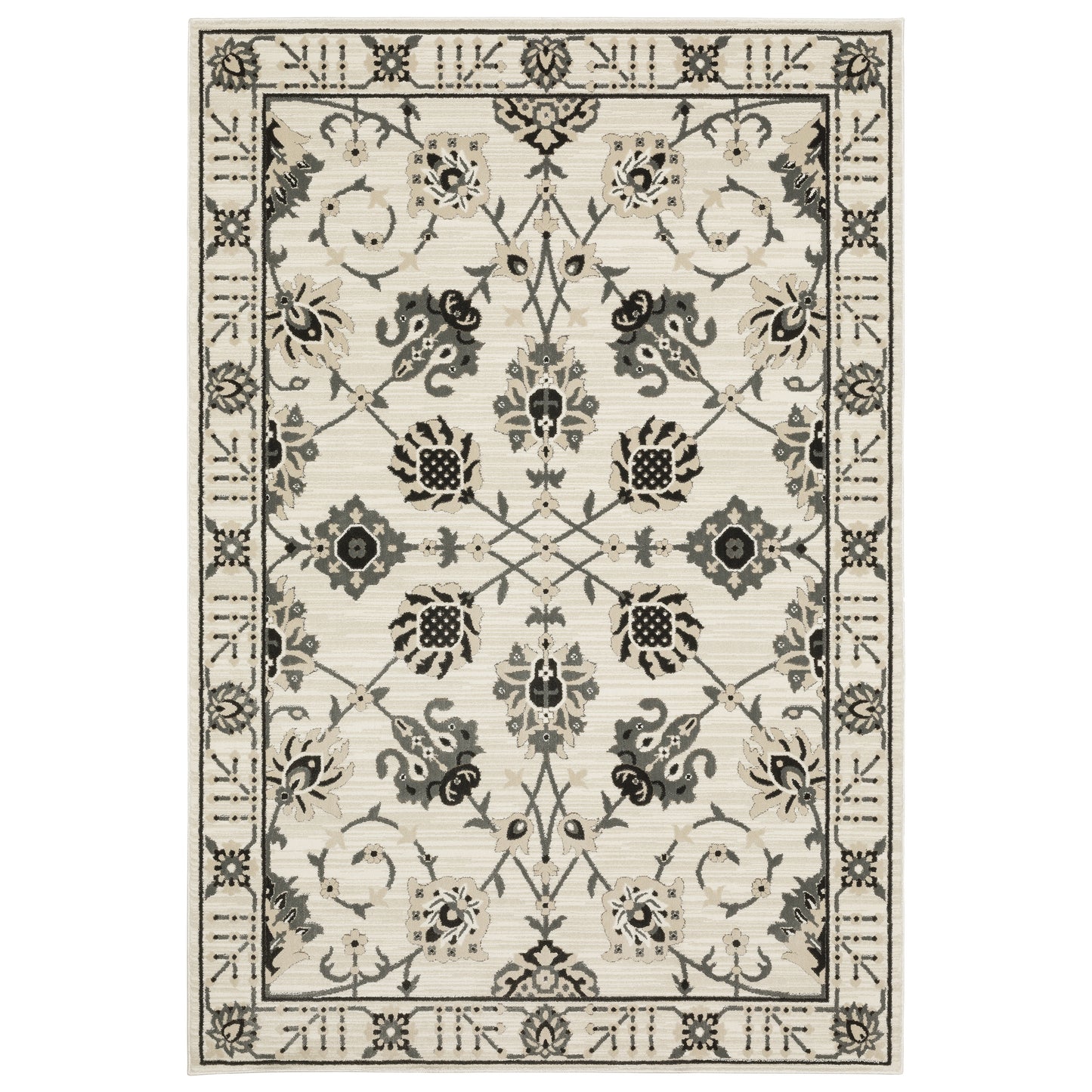 Oriental Weavers Raylan  Ivory Grey Traditional