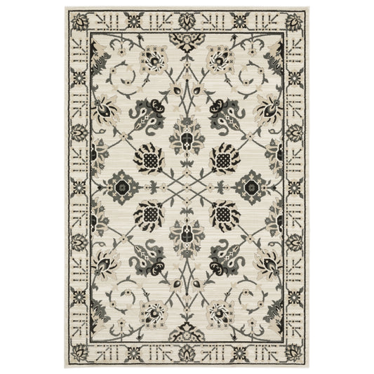 Oriental Weavers Raylan  Ivory Grey Traditional