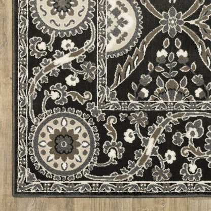 Oriental Weavers Raylan  Charcoal Grey Traditional