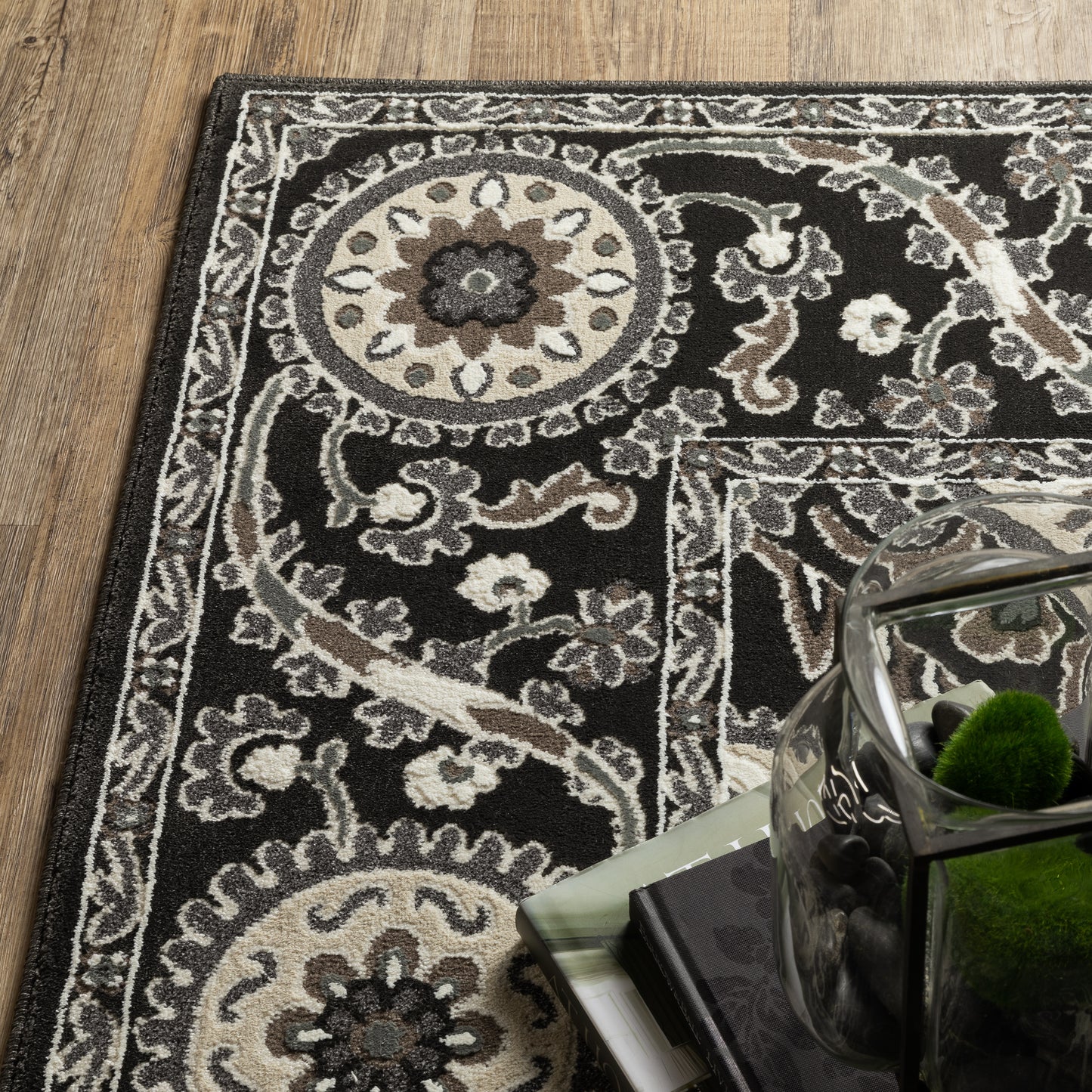 Oriental Weavers Raylan  Charcoal Grey Traditional