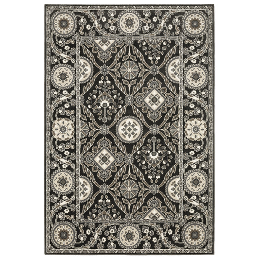 Oriental Weavers Raylan  Charcoal Grey Traditional