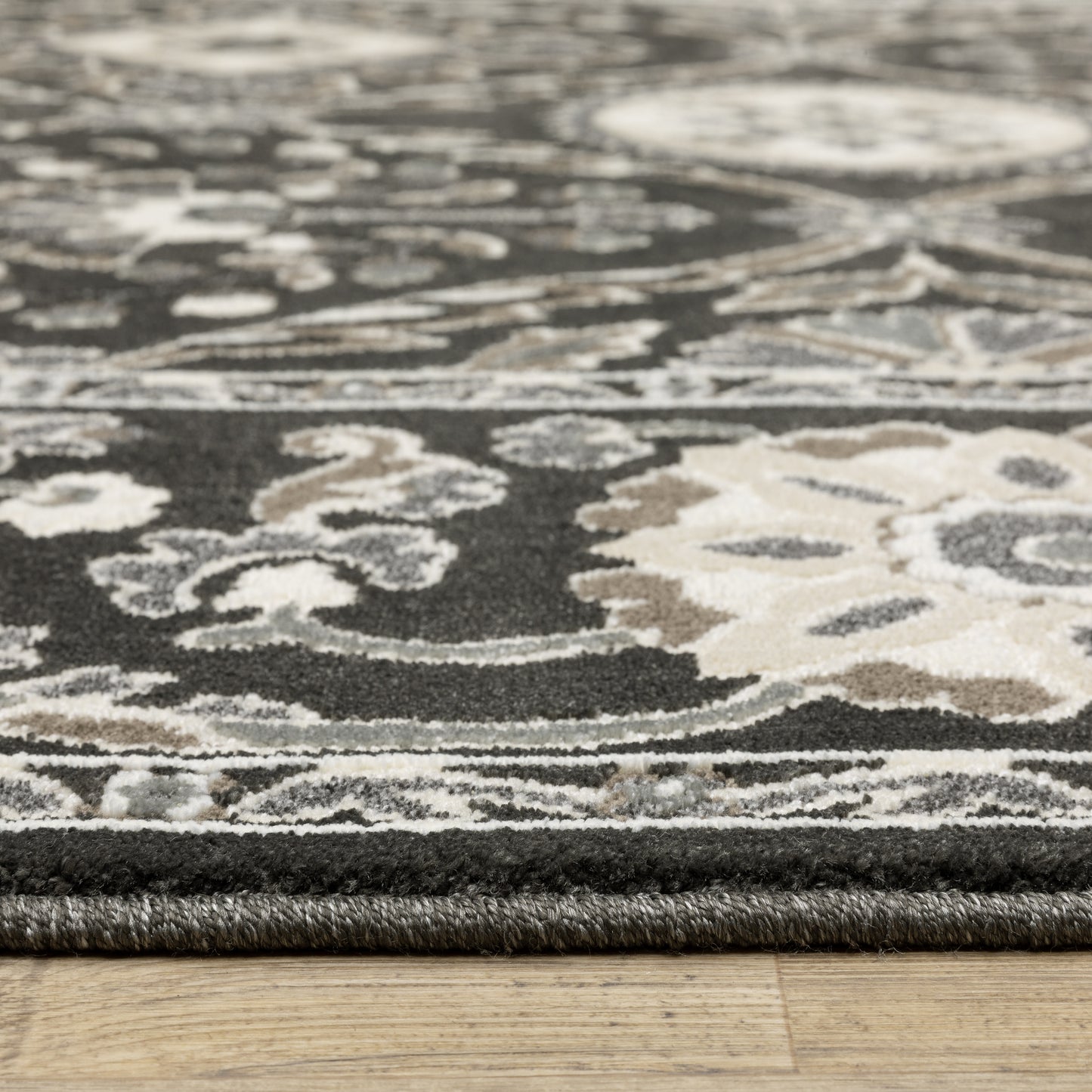 Oriental Weavers Raylan  Charcoal Grey Traditional