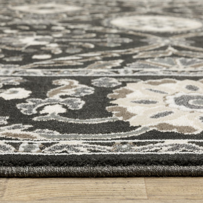Oriental Weavers Raylan  Charcoal Grey Traditional