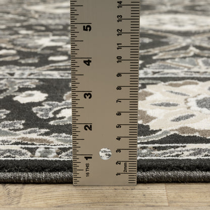 Oriental Weavers Raylan  Charcoal Grey Traditional