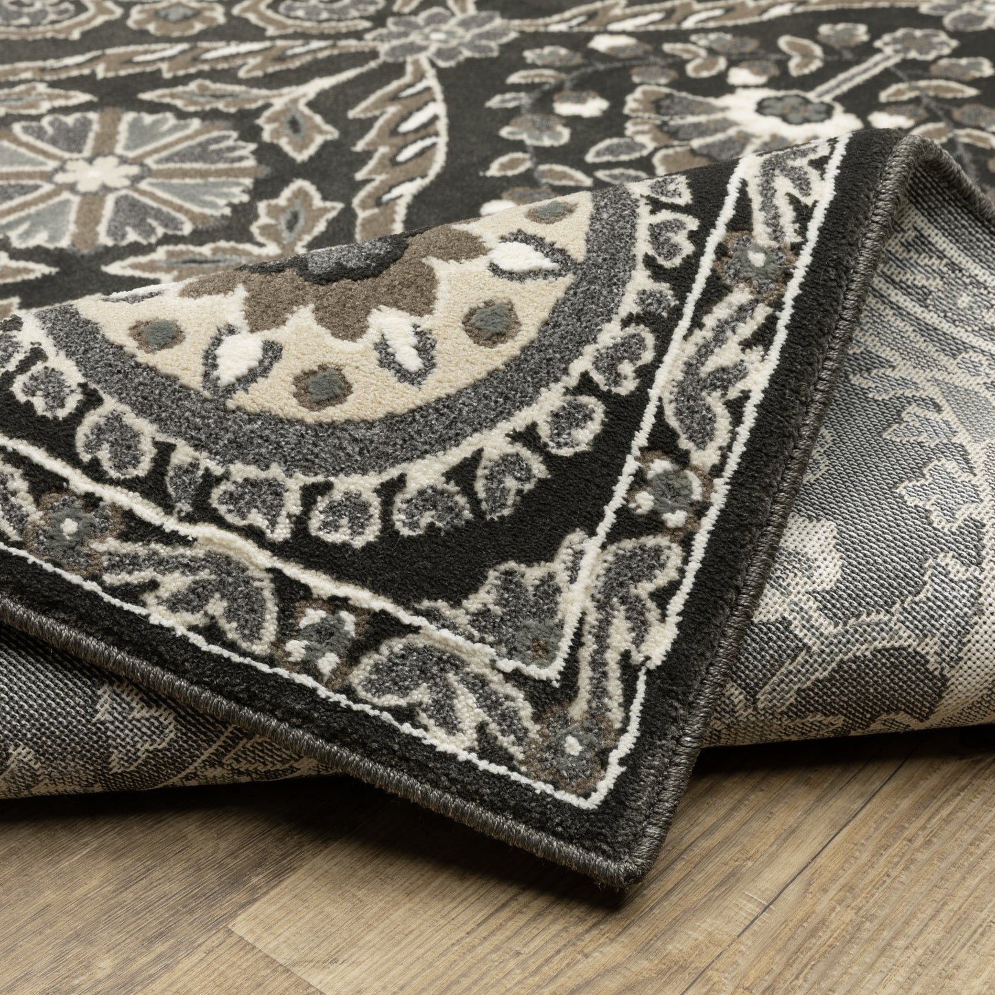 Oriental Weavers Raylan  Charcoal Grey Traditional