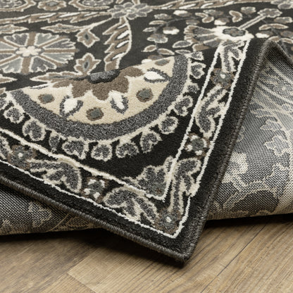 Oriental Weavers Raylan  Charcoal Grey Traditional