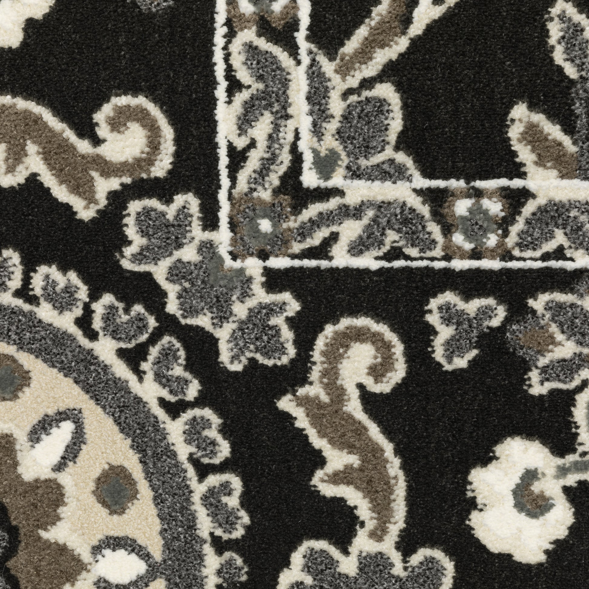 Oriental Weavers Raylan  Charcoal Grey Traditional