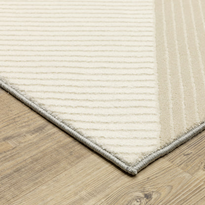 Oriental Weavers Raylan  Ivory Black Modern & Contemporary