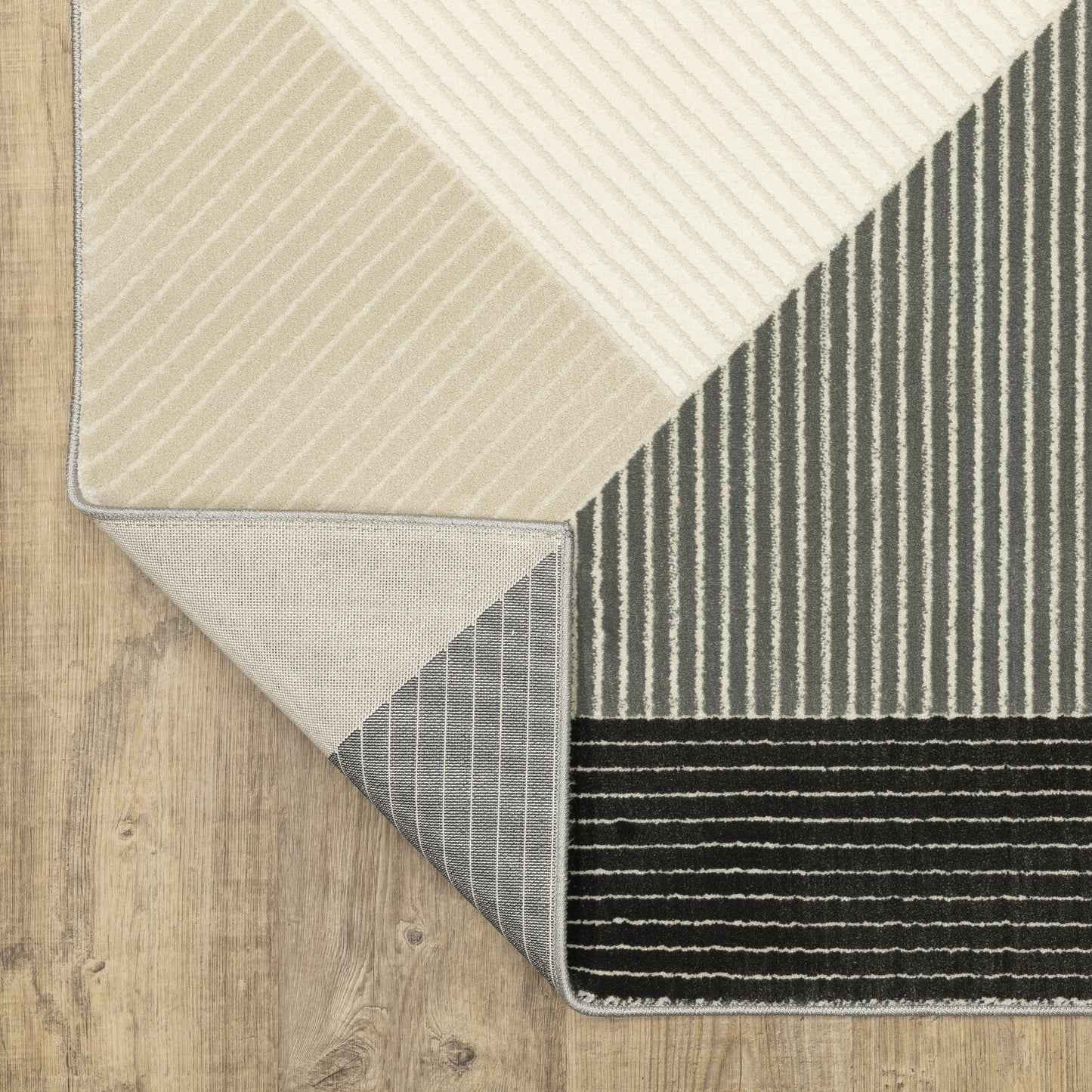 Oriental Weavers Raylan  Ivory Black Modern & Contemporary