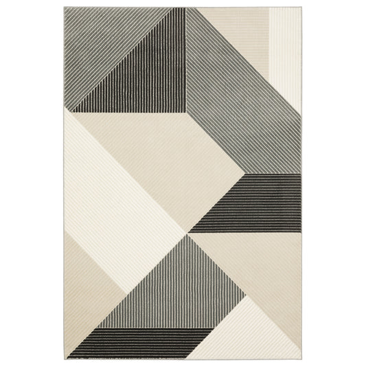Oriental Weavers Raylan  Ivory Black Modern & Contemporary