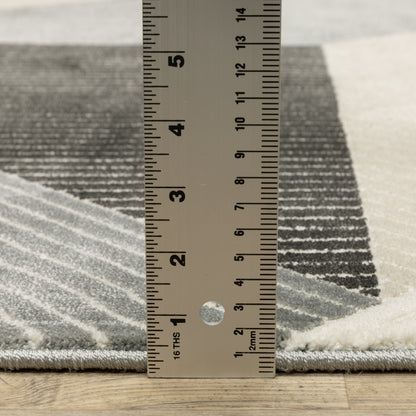 Oriental Weavers Raylan  Ivory Black Modern & Contemporary