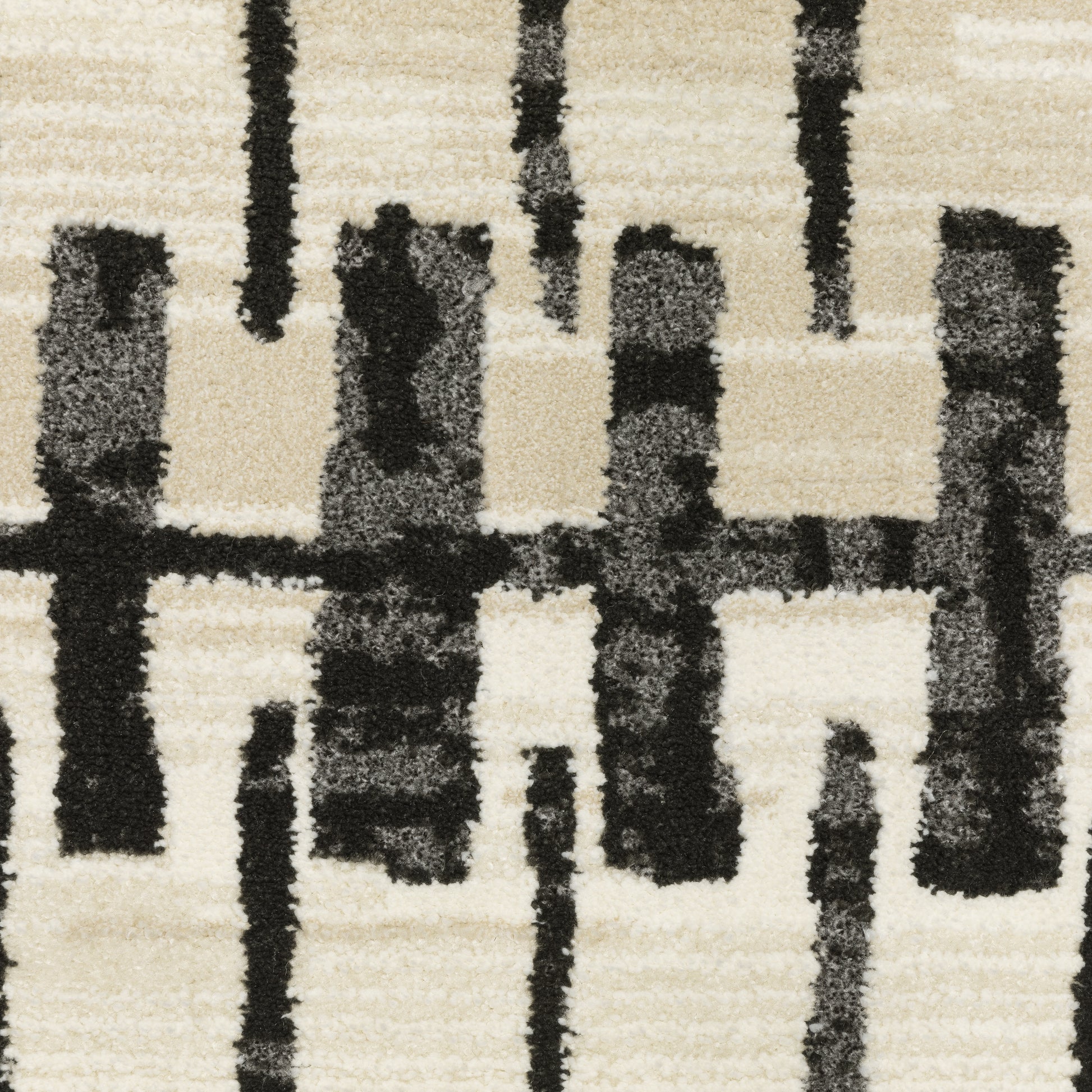 Oriental Weavers Raylan  Ivory Black Modern & Contemporary