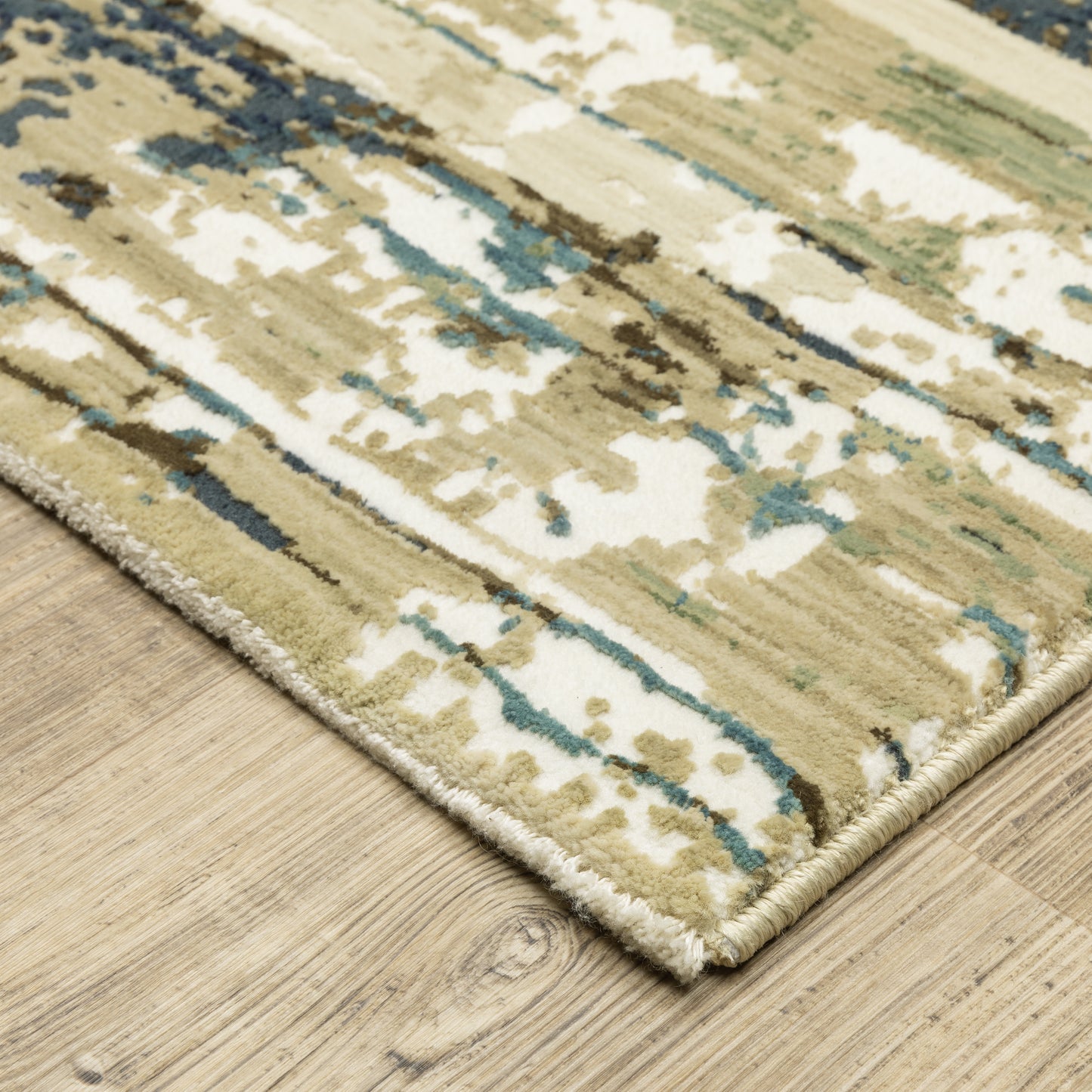 Oriental Weavers Reed  Beige Blue Modern & Contemporary