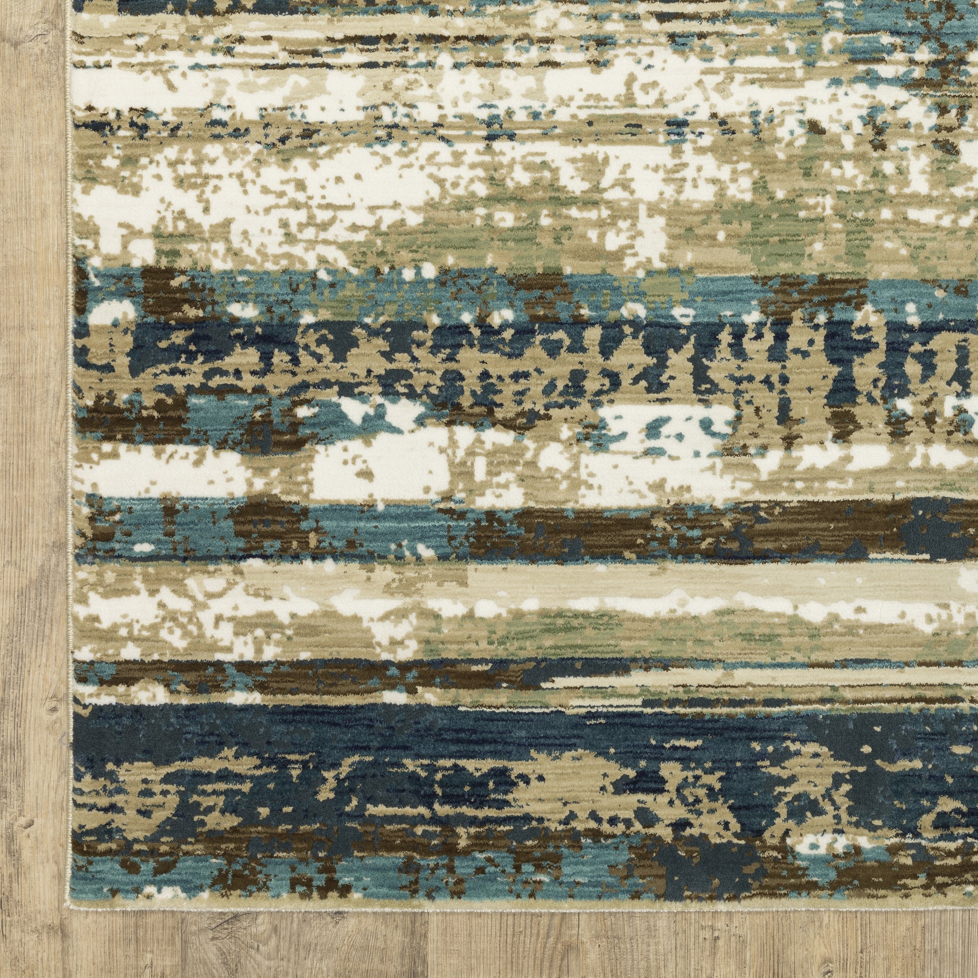 Oriental Weavers Reed  Beige Blue Modern & Contemporary