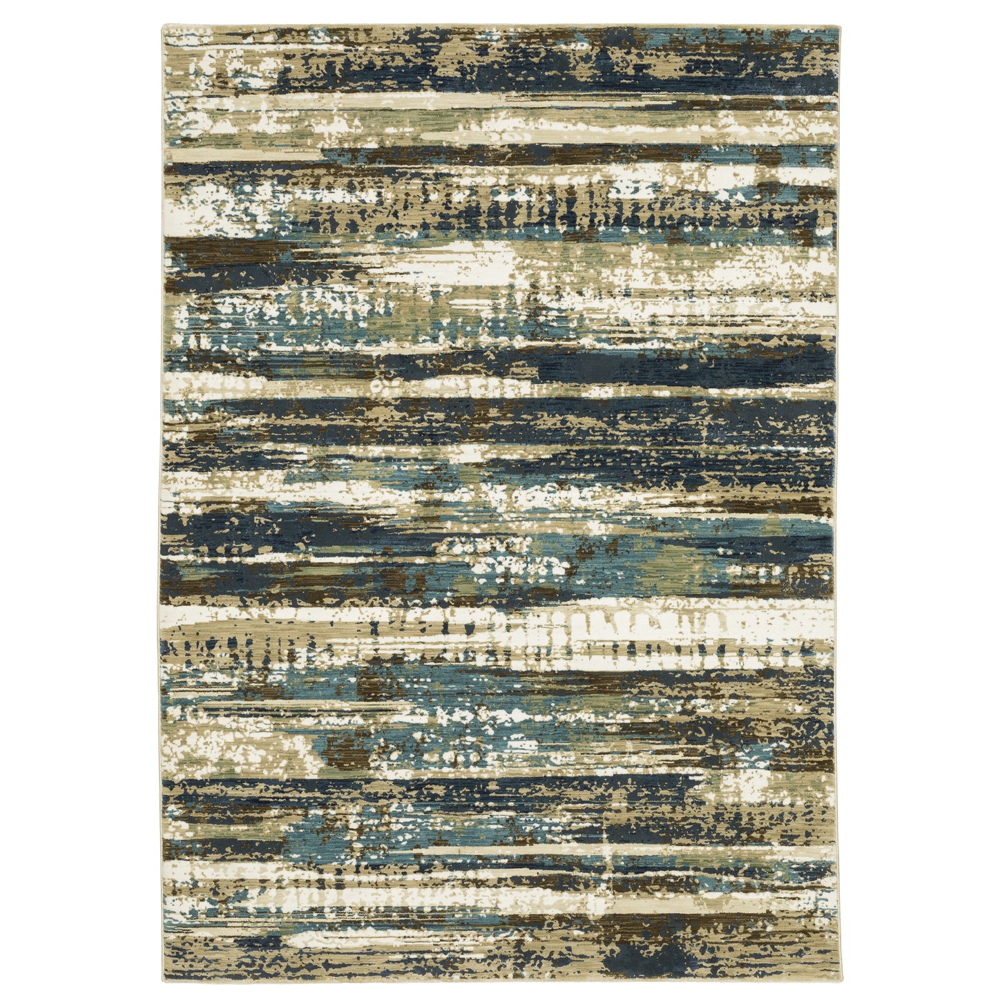 Oriental Weavers Reed  Beige Blue Modern & Contemporary