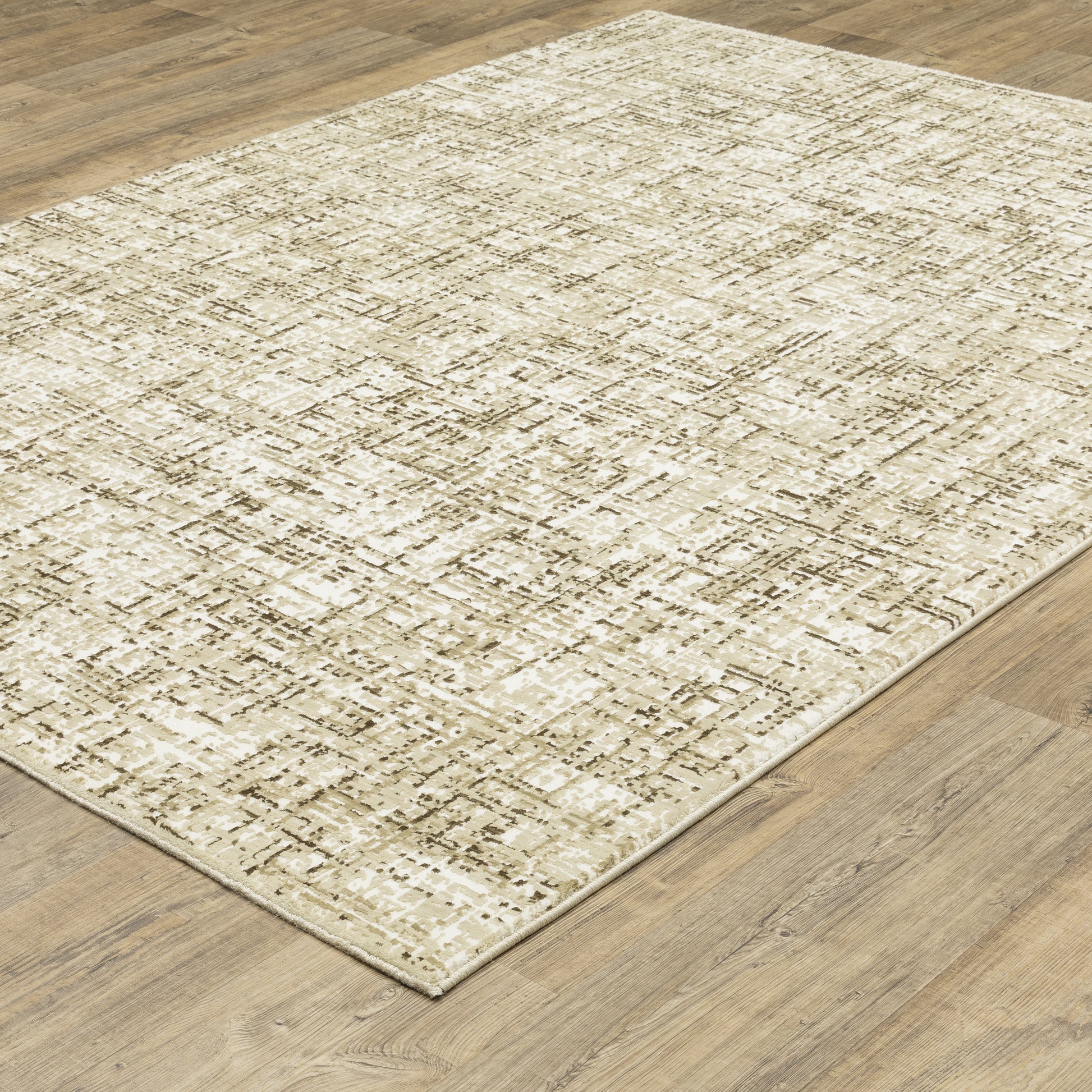 Oriental Weavers Reed  Ivory Brown Modern & Contemporary