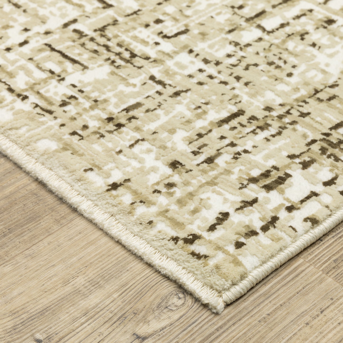 Oriental Weavers Reed  Ivory Brown Modern & Contemporary