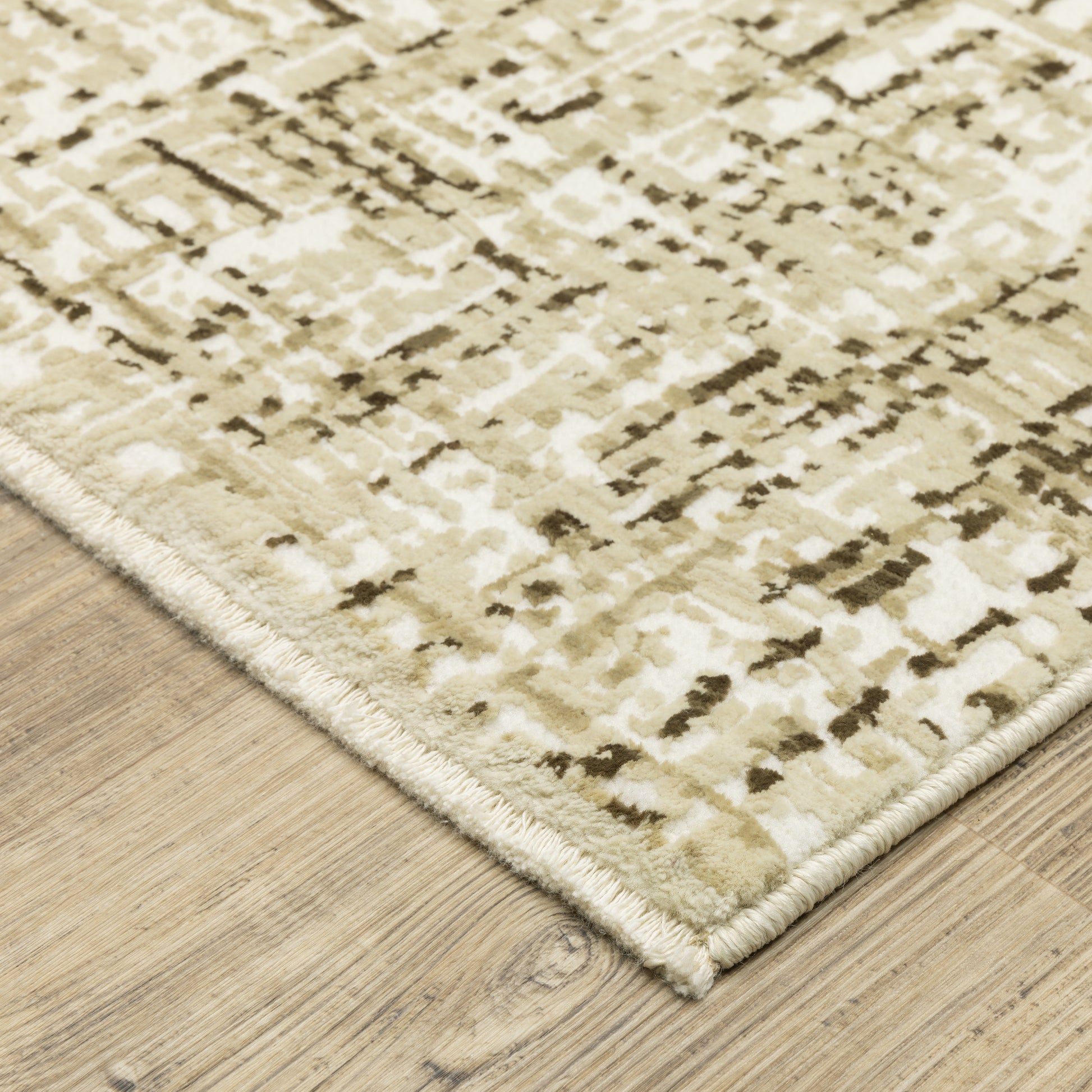 Oriental Weavers Reed  Ivory Brown Modern & Contemporary