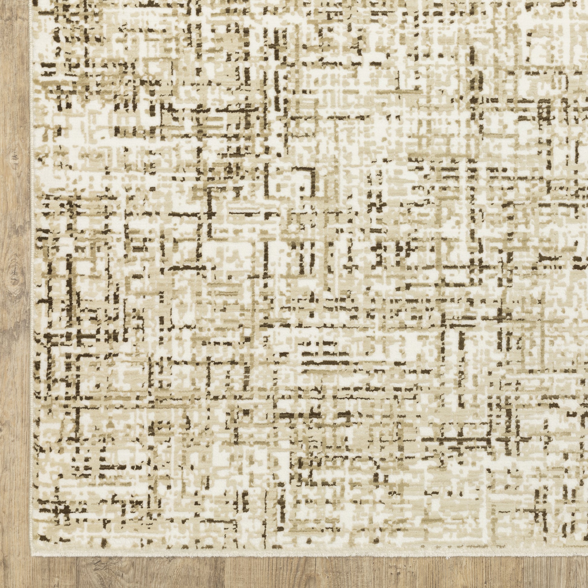 Oriental Weavers Reed  Ivory Brown Modern & Contemporary