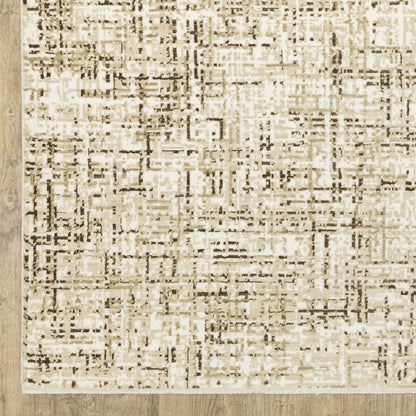 Oriental Weavers Reed  Ivory Brown Modern & Contemporary