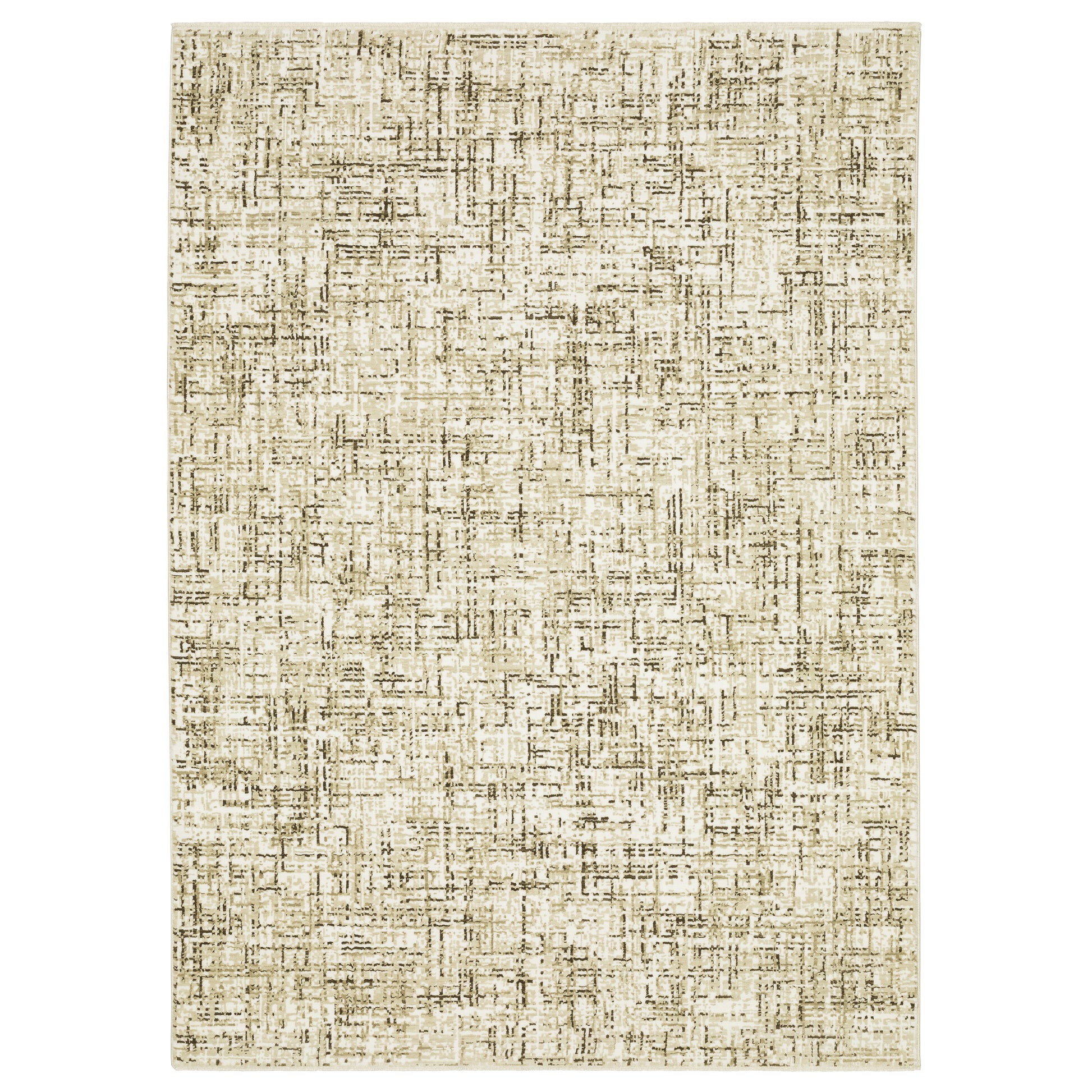 Oriental Weavers Reed  Ivory Brown Modern & Contemporary
