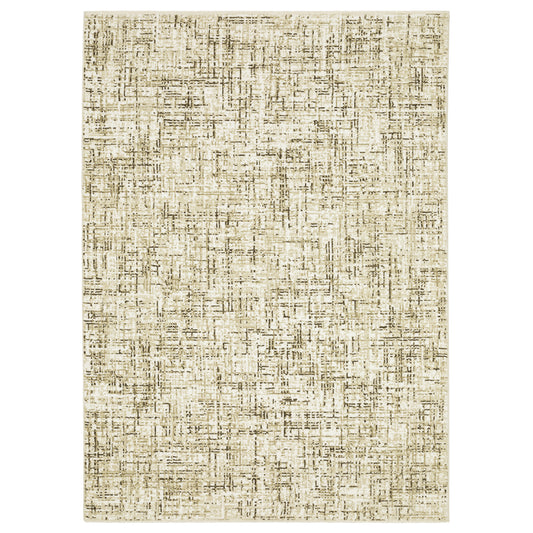 Oriental Weavers Reed  Ivory Brown Modern & Contemporary
