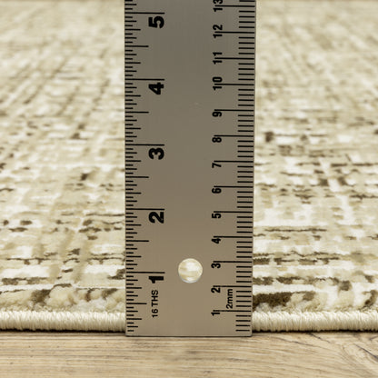 Oriental Weavers Reed  Ivory Brown Modern & Contemporary