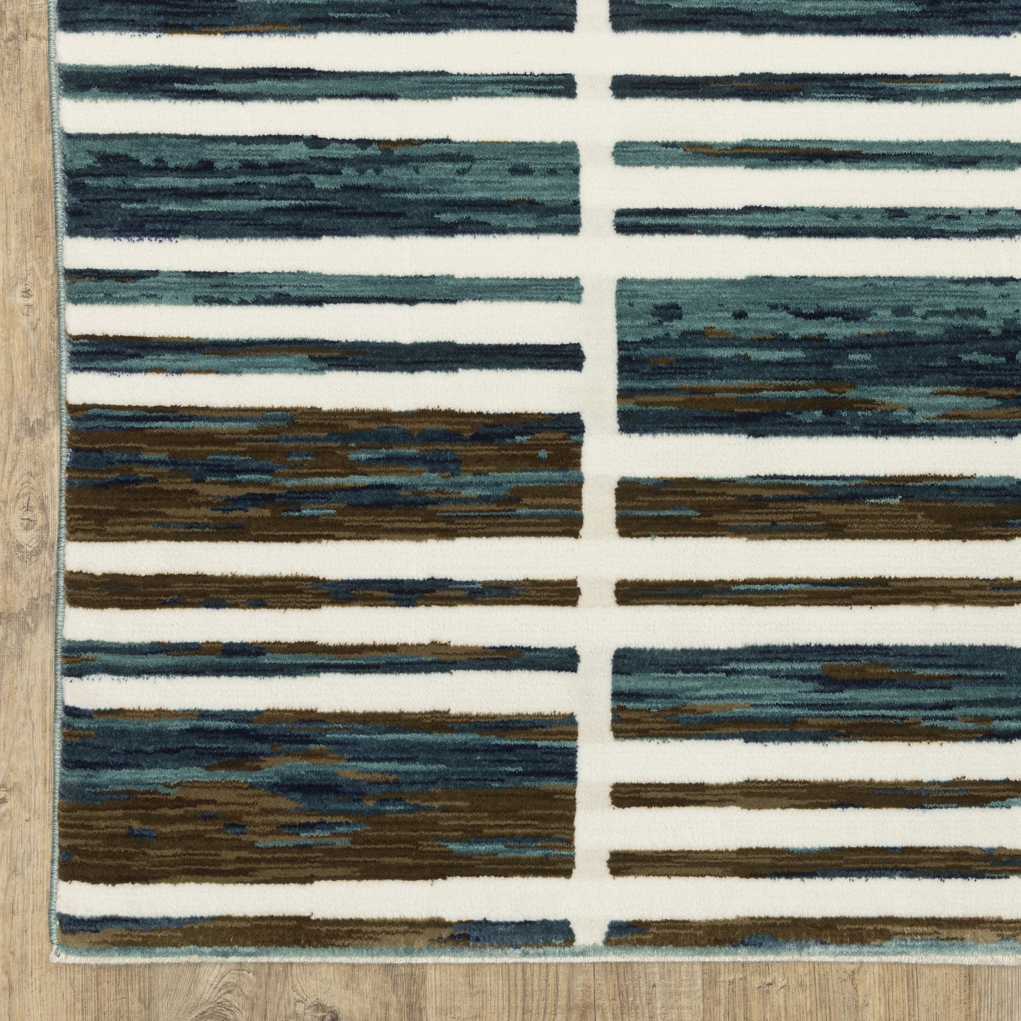 Oriental Weavers Reed  Ivory Blue Modern & Contemporary