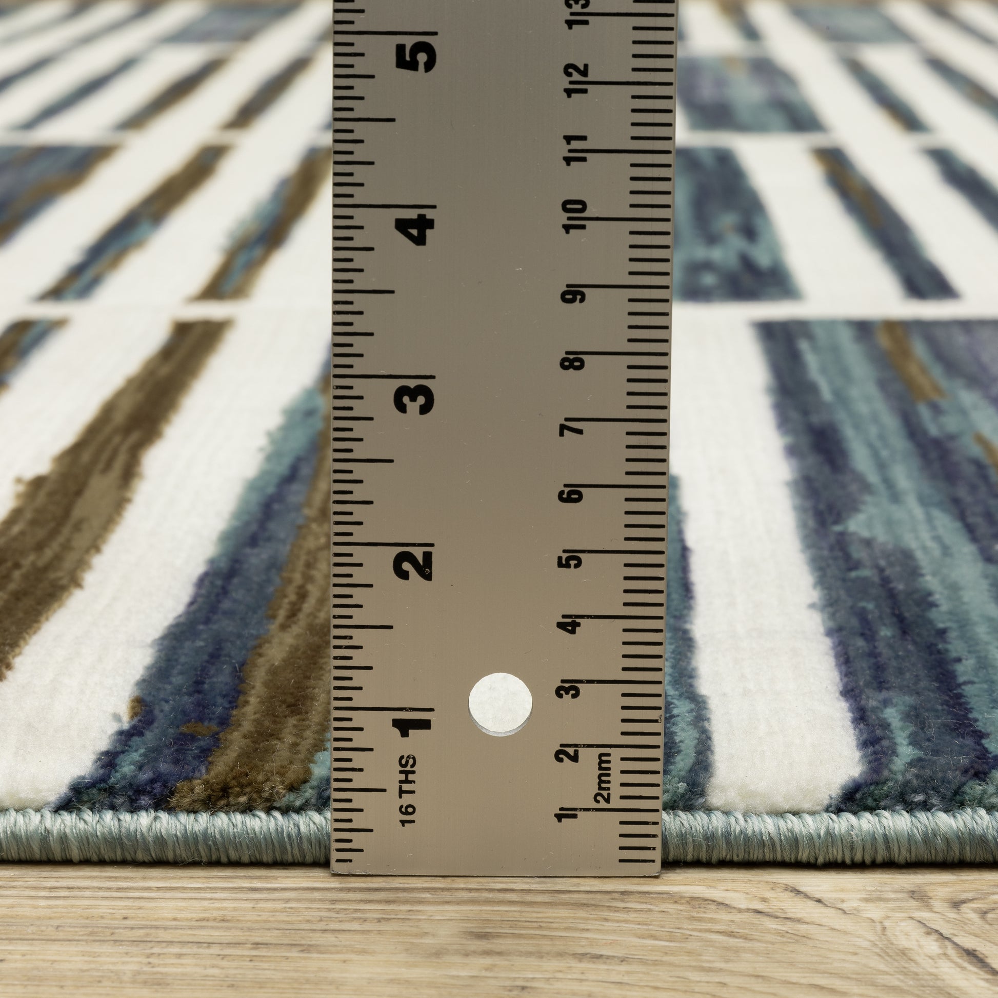 Oriental Weavers Reed  Ivory Blue Modern & Contemporary