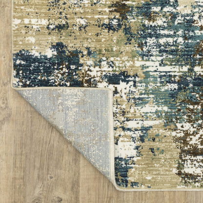 Oriental Weavers Reed  Blue Green Modern & Contemporary