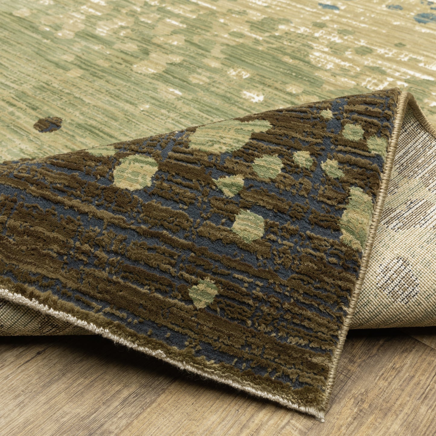 Oriental Weavers Reed  Blue Brown Modern & Contemporary