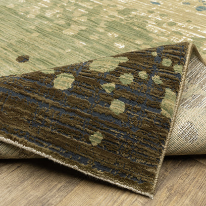 Oriental Weavers Reed  Blue Brown Modern & Contemporary
