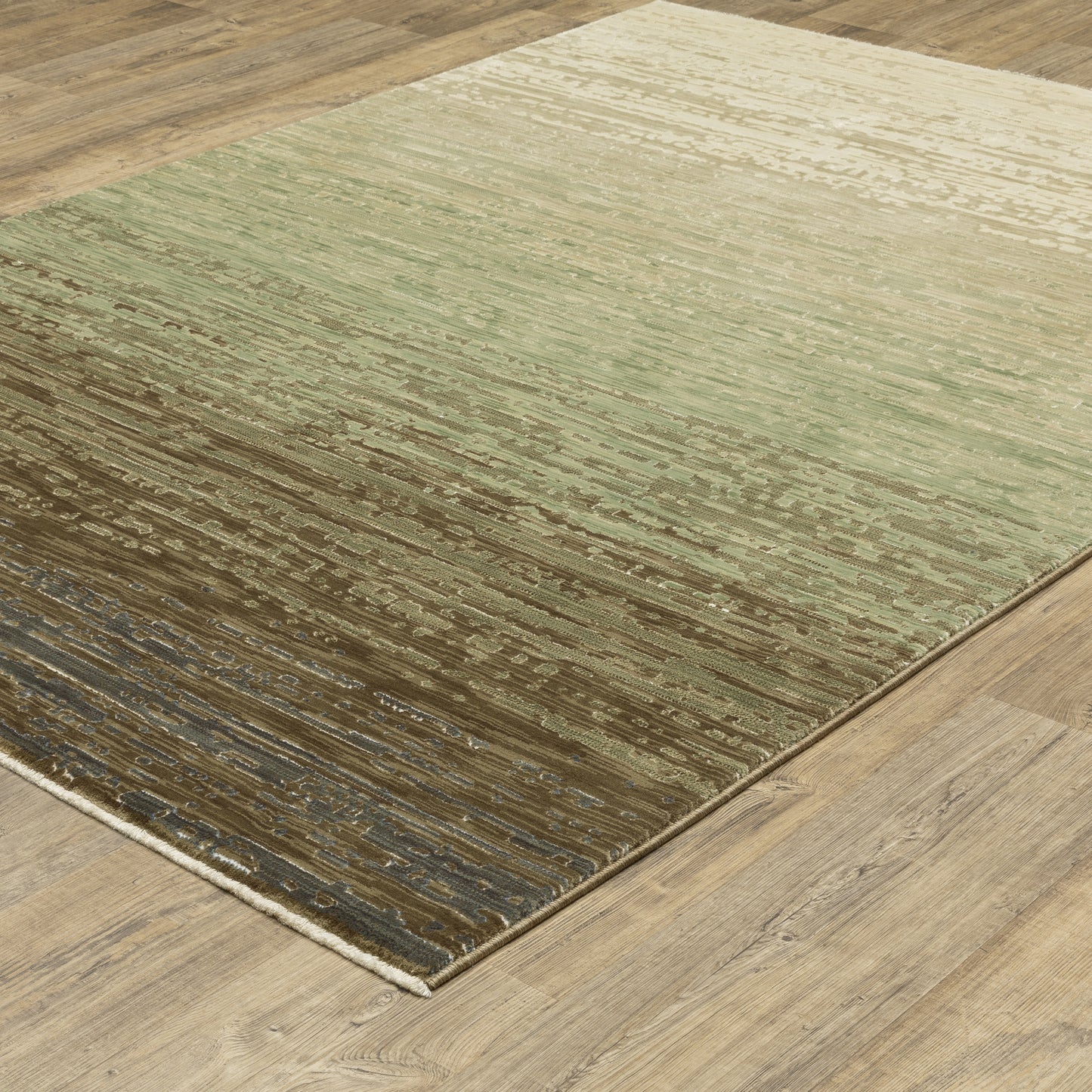 Oriental Weavers Reed  Brown Green Modern & Contemporary