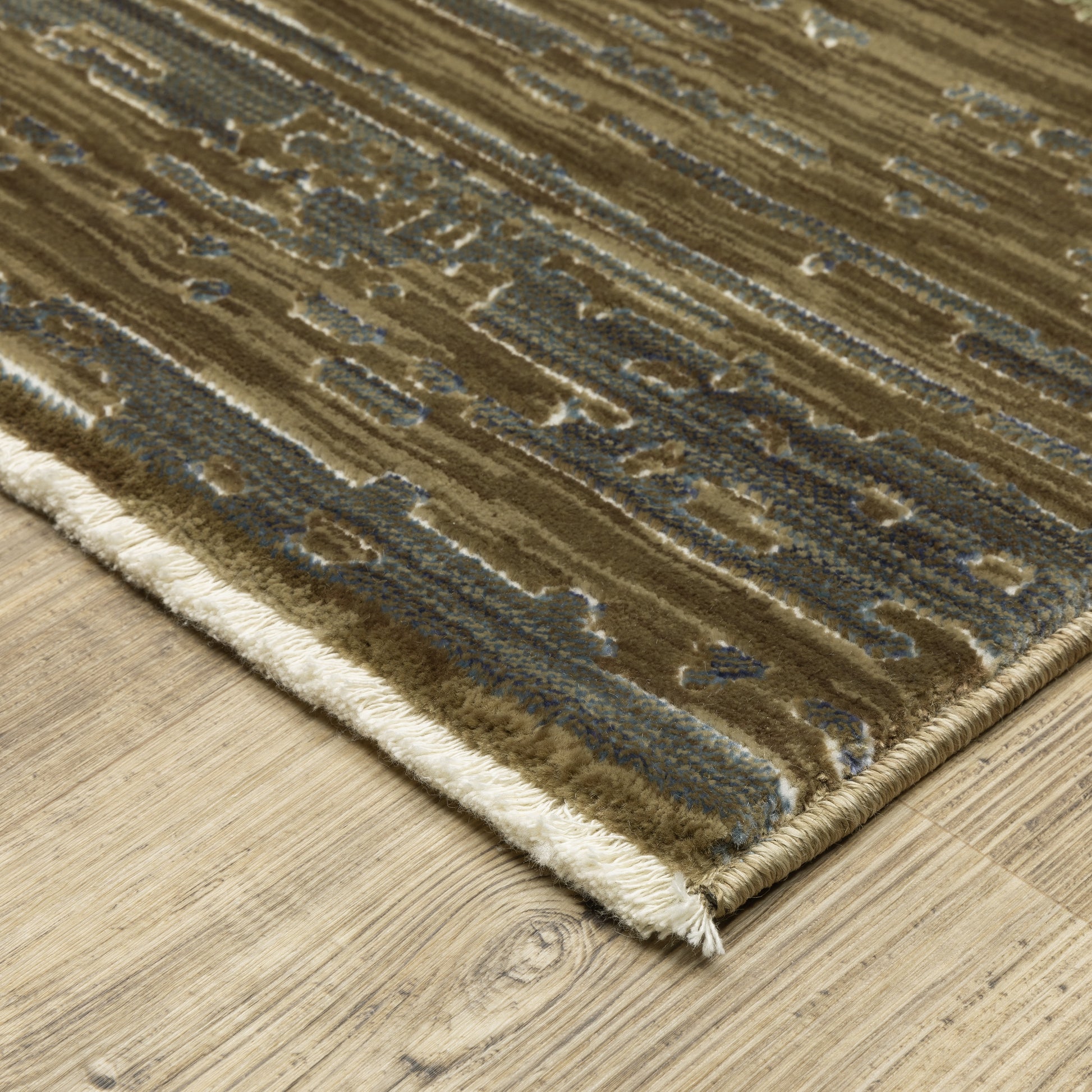 Oriental Weavers Reed  Brown Green Modern & Contemporary