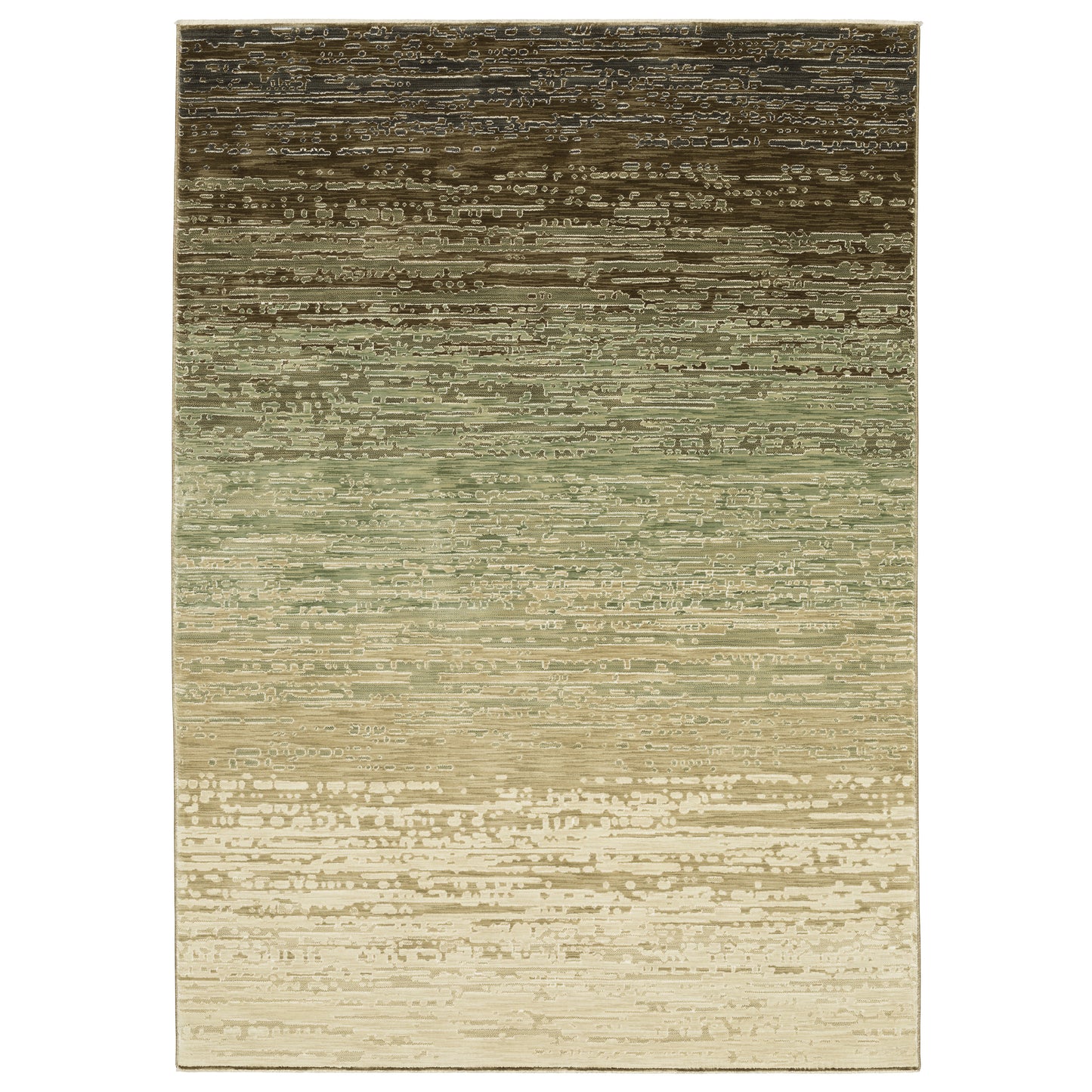Oriental Weavers Reed  Brown Green Modern & Contemporary