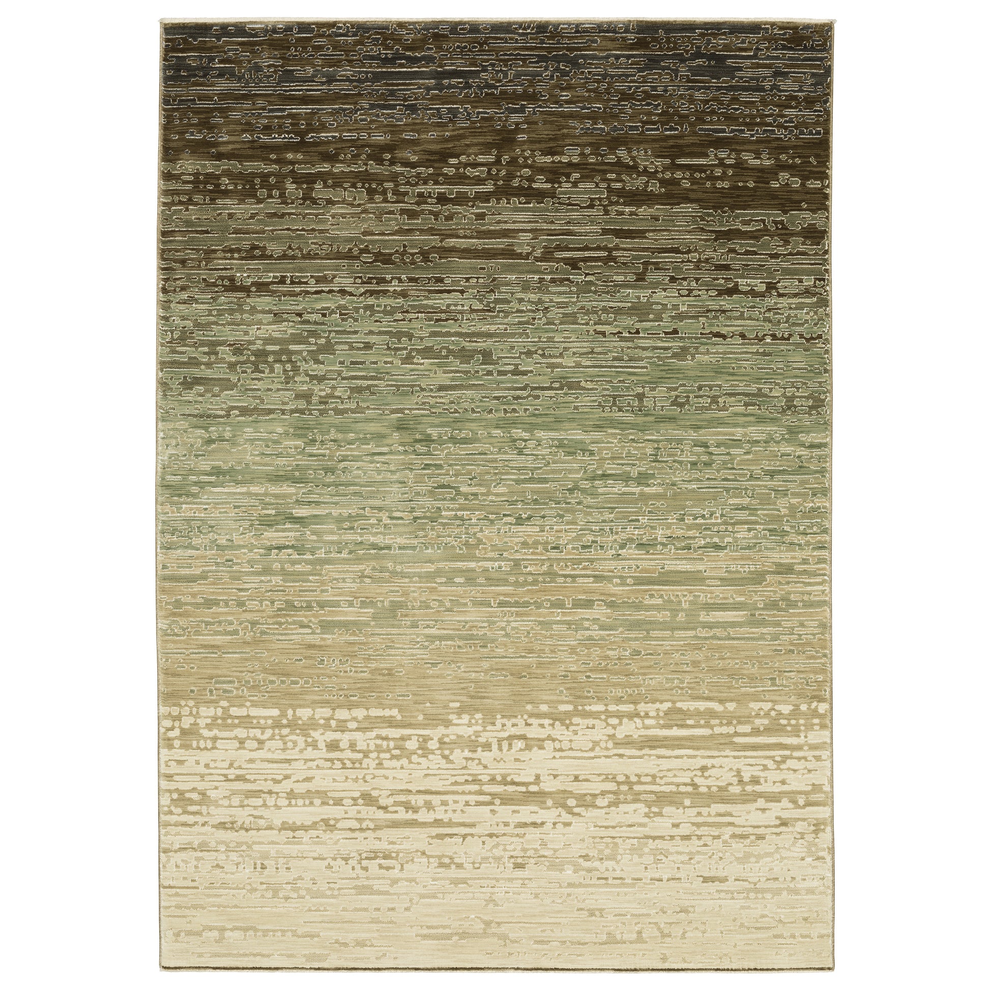 Oriental Weavers Reed  Brown Green Modern & Contemporary