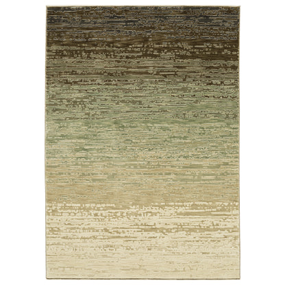 Oriental Weavers Reed  Brown Green Modern & Contemporary