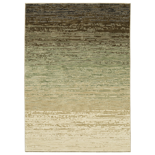 Oriental Weavers Reed  Brown Green Modern & Contemporary