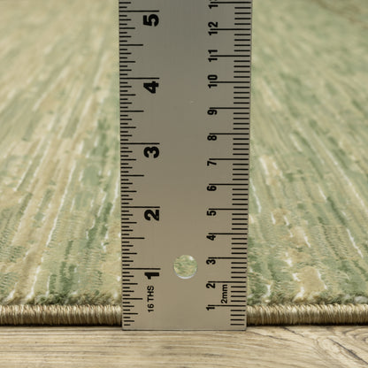 Oriental Weavers Reed  Brown Green Modern & Contemporary