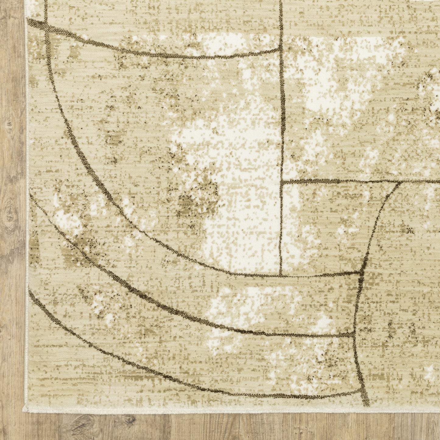 Oriental Weavers Reed  Beige Brown Modern & Contemporary