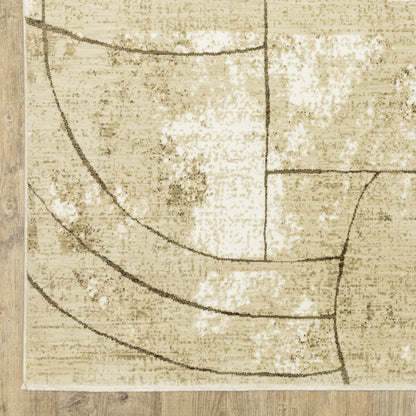 Oriental Weavers Reed  Beige Brown Modern & Contemporary