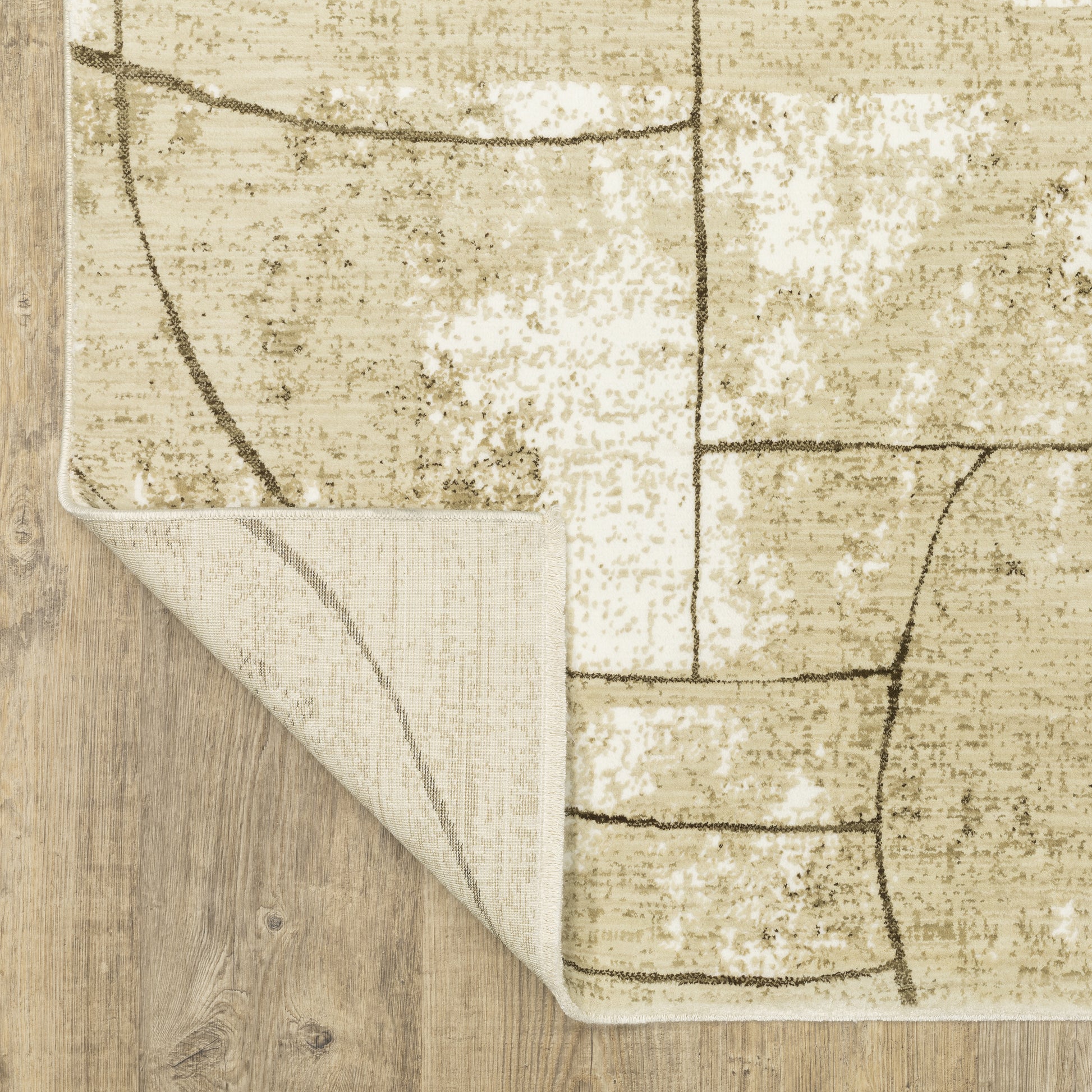 Oriental Weavers Reed  Beige Brown Modern & Contemporary