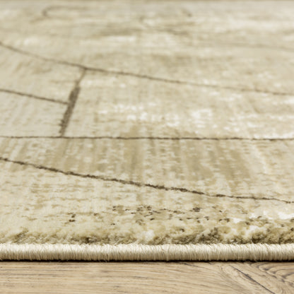 Oriental Weavers Reed  Beige Brown Modern & Contemporary