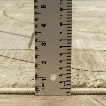 Oriental Weavers Reed  Beige Brown Modern & Contemporary