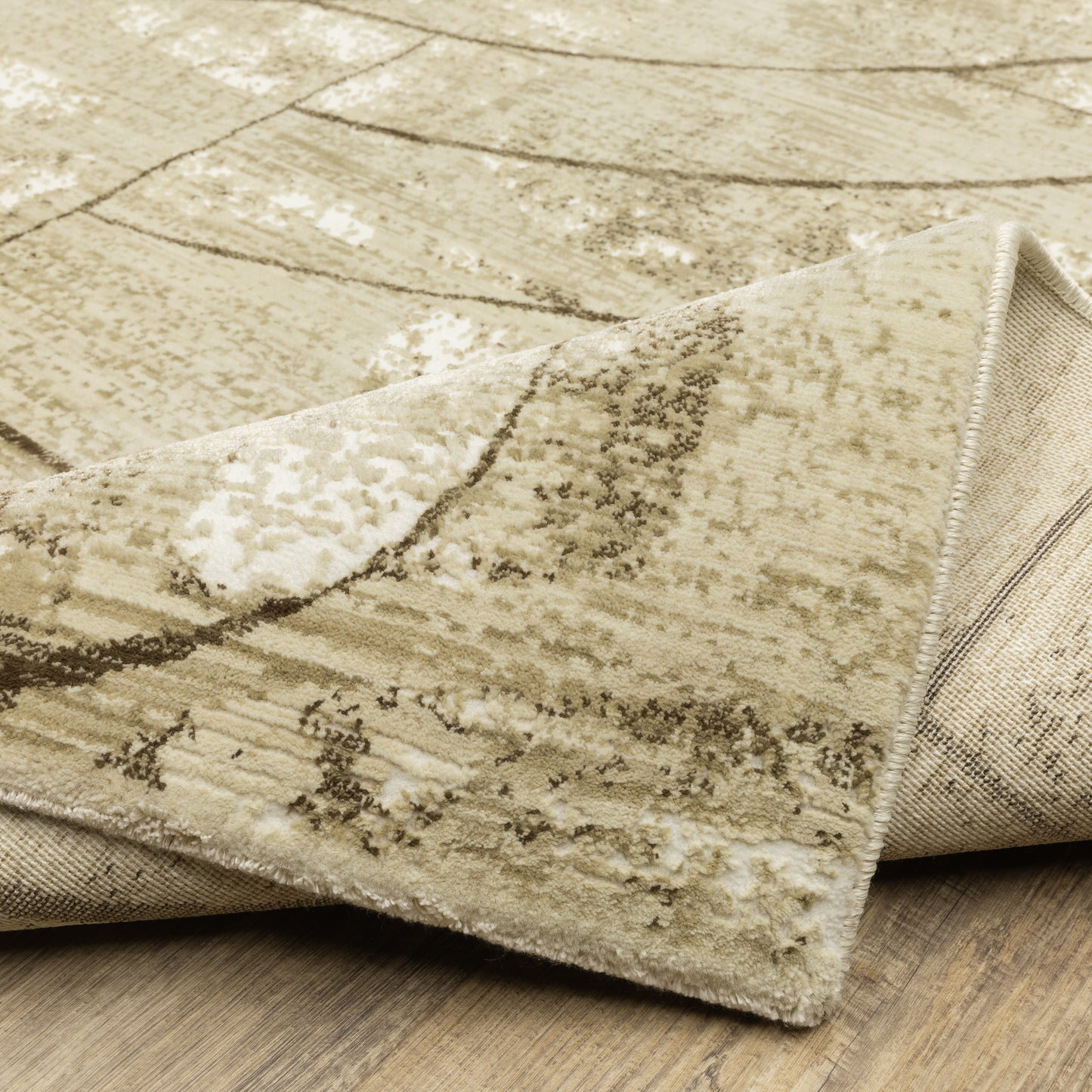 Oriental Weavers Reed  Beige Brown Modern & Contemporary