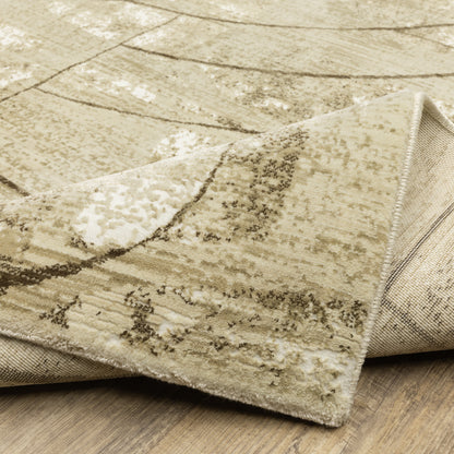 Oriental Weavers Reed  Beige Brown Modern & Contemporary