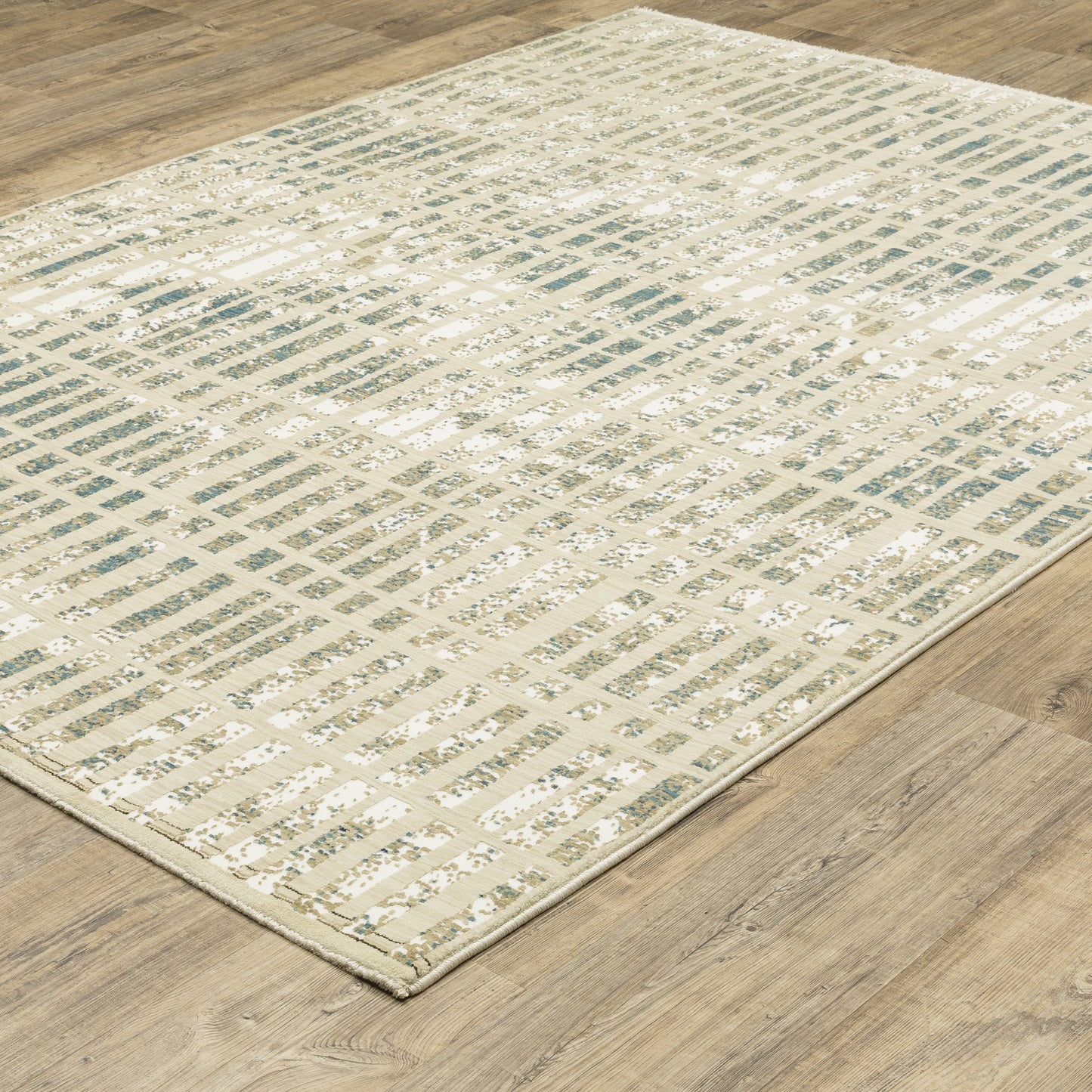 Oriental Weavers Reed  Beige Blue Modern & Contemporary